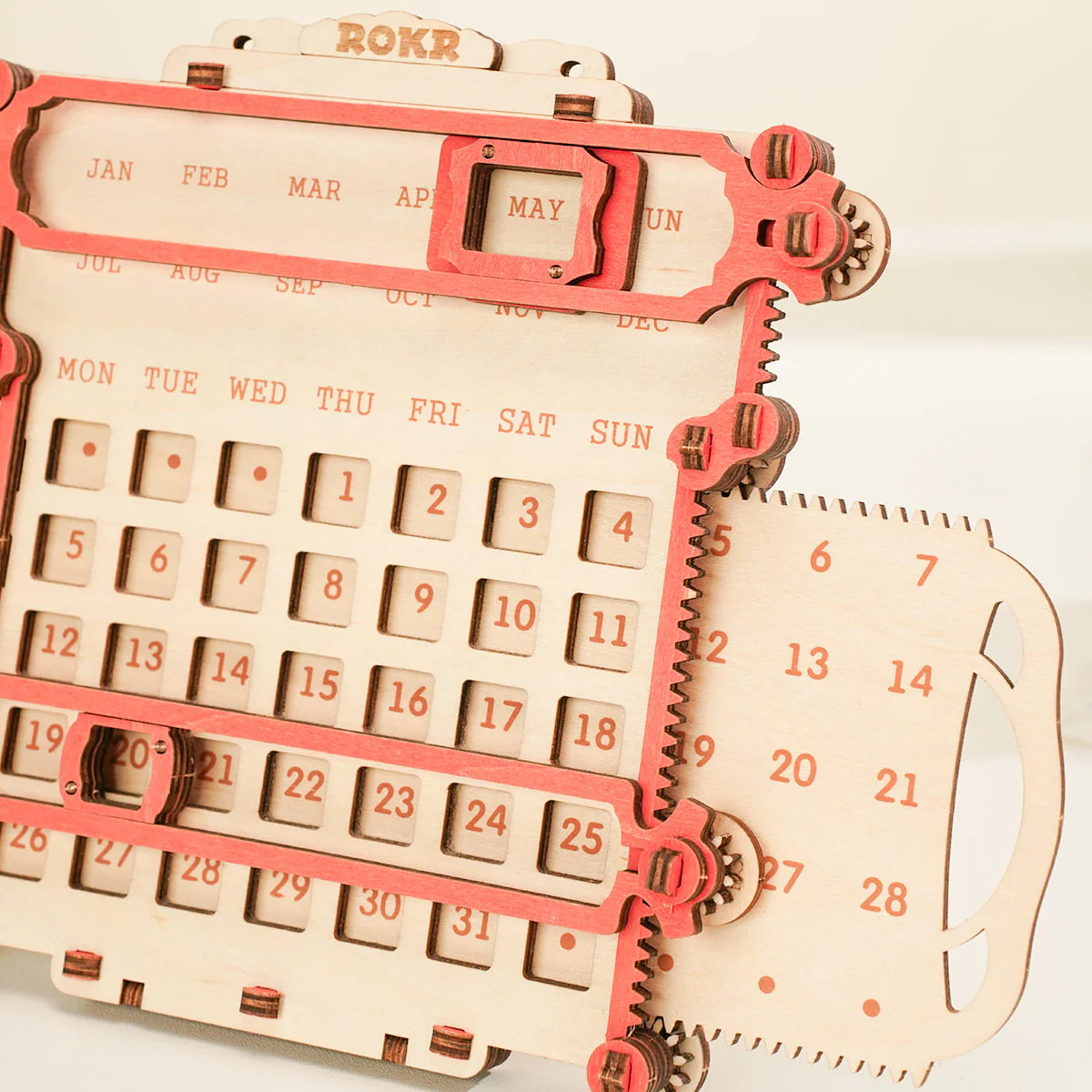 ROKR Penholder Calendar 3D Wooden Puzzle LC501 - Image 4