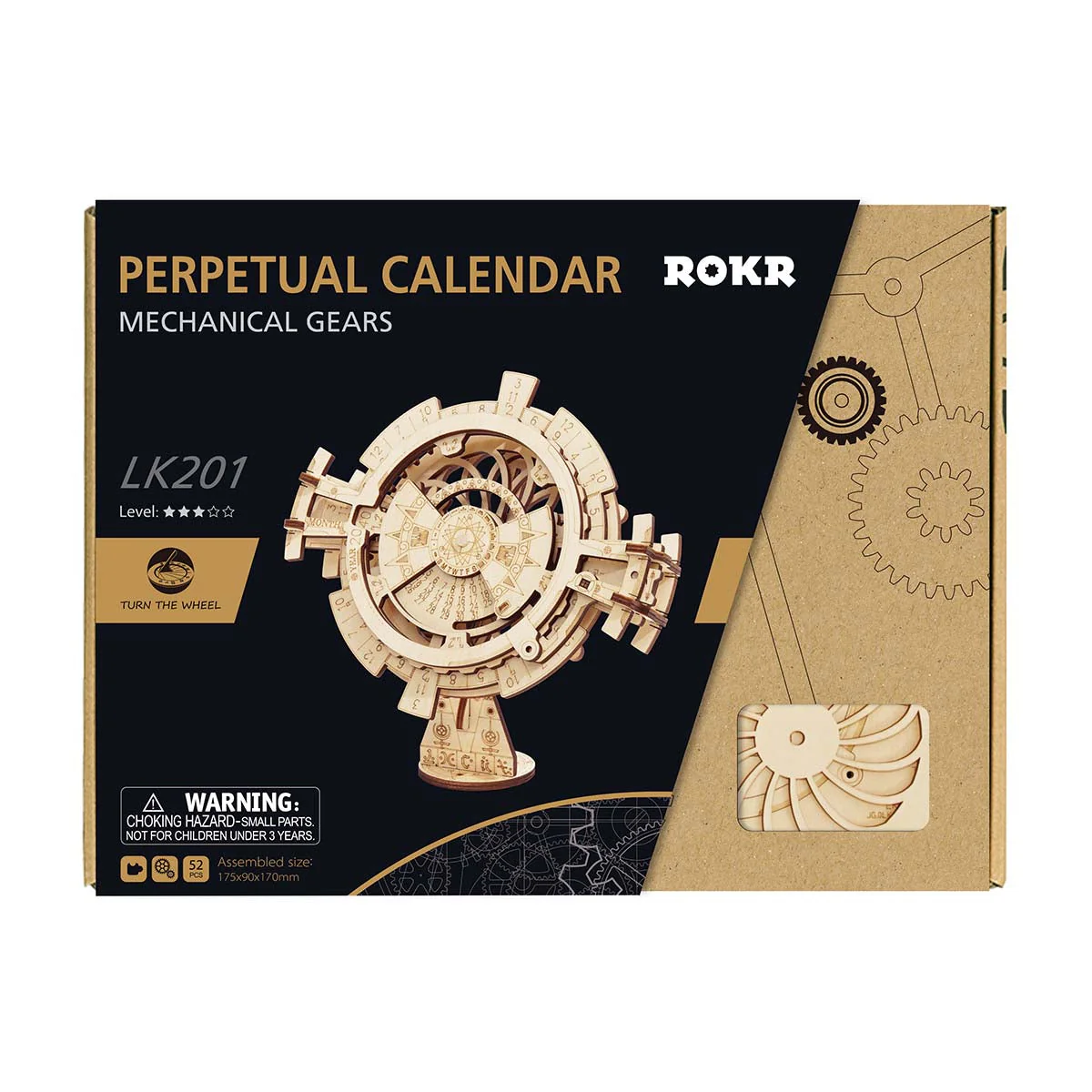 ROKR Perpetual Calendar 3D Wooden Puzzle LK201 - Image 6