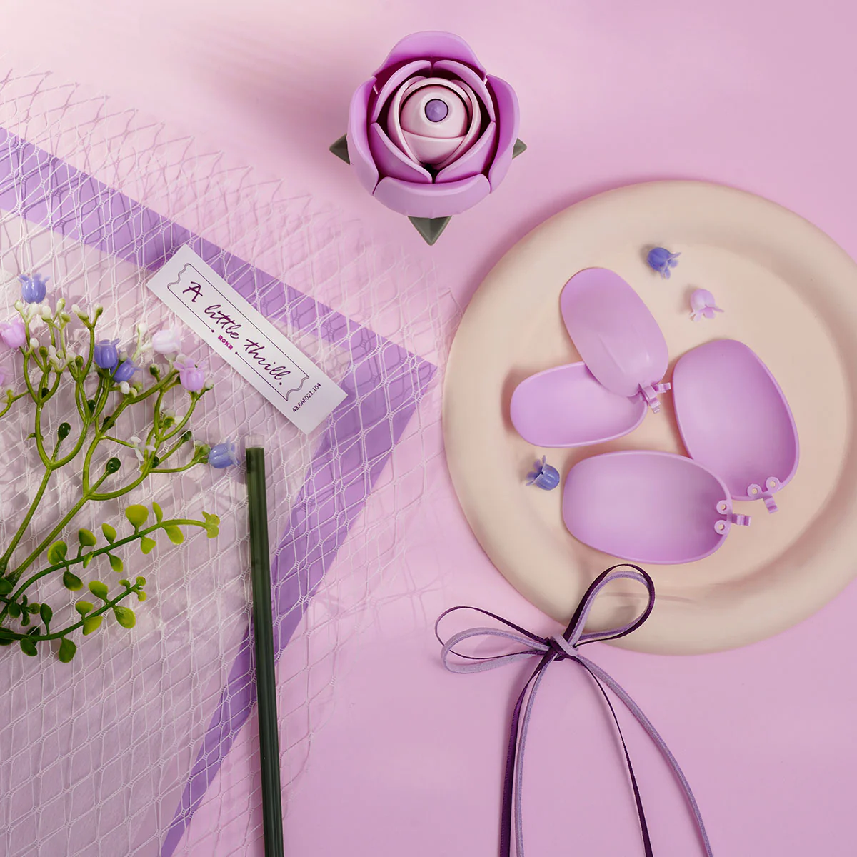 ROKR Purple Rose DIY Bouquet 3D Puzzle AF021 - Image 5