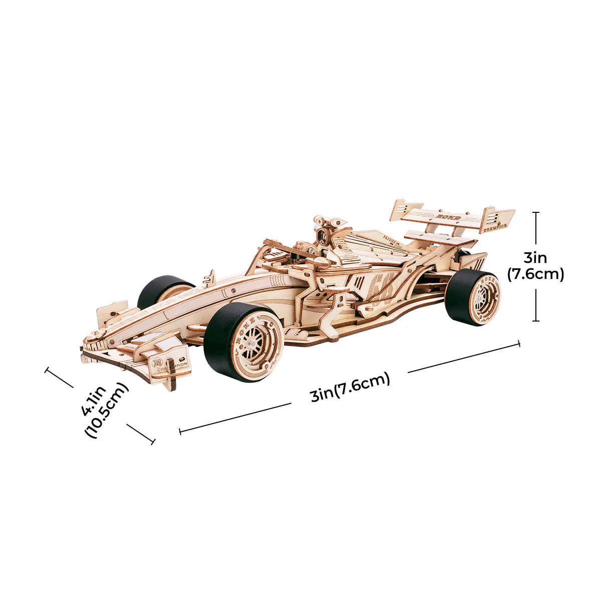 ROKR Racing Car 3D Wooden Puzzle LK505 - Image 5