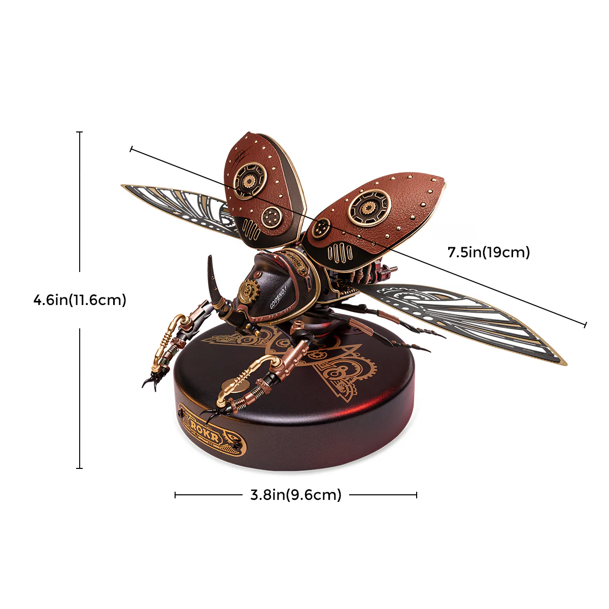 ROKR Rhinoceros Beetle Model DIY 3D Puzzle MI01 - Image 6