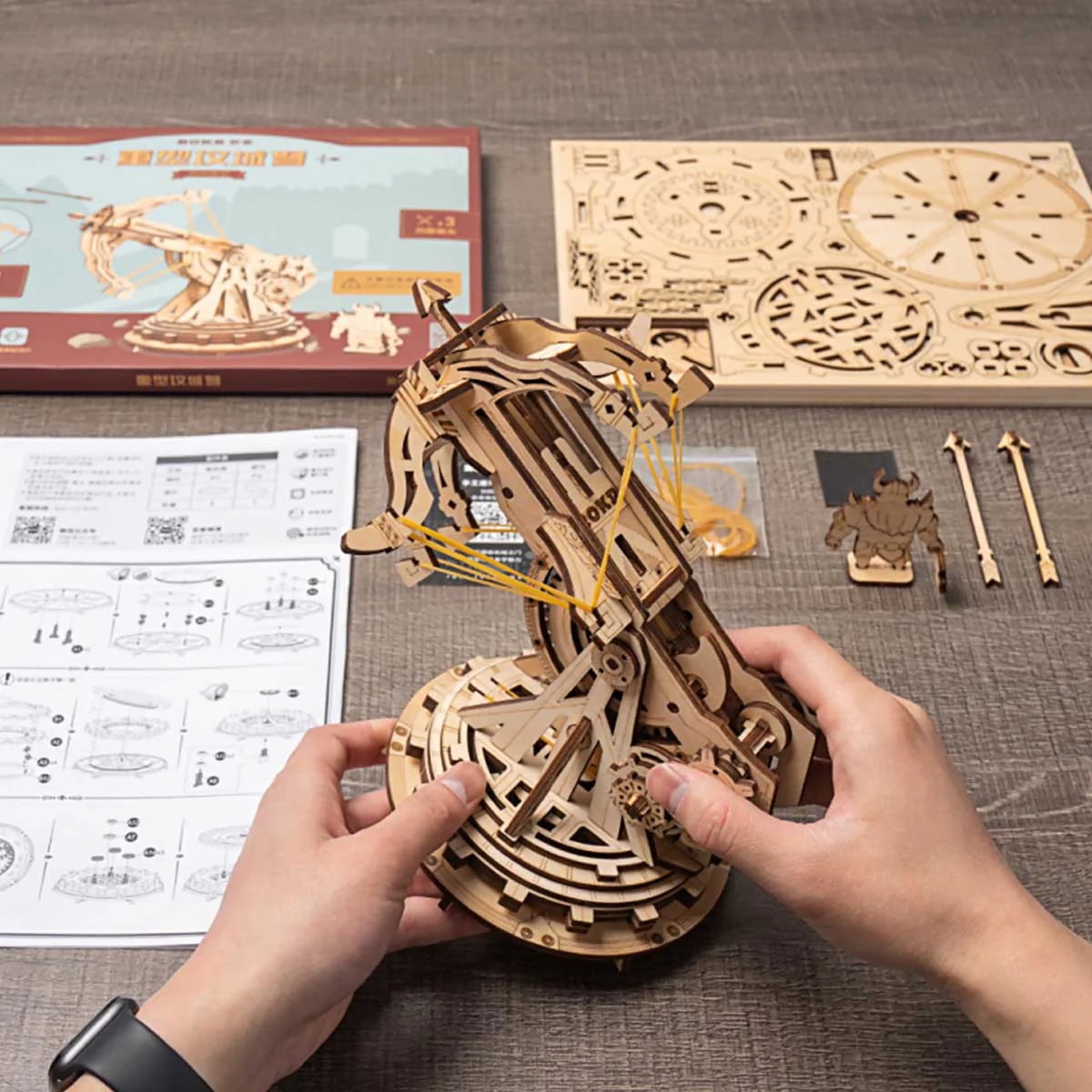 ROKR Siege Heavy Ballista 3D Wooden Puzzle KW401 - Image 9