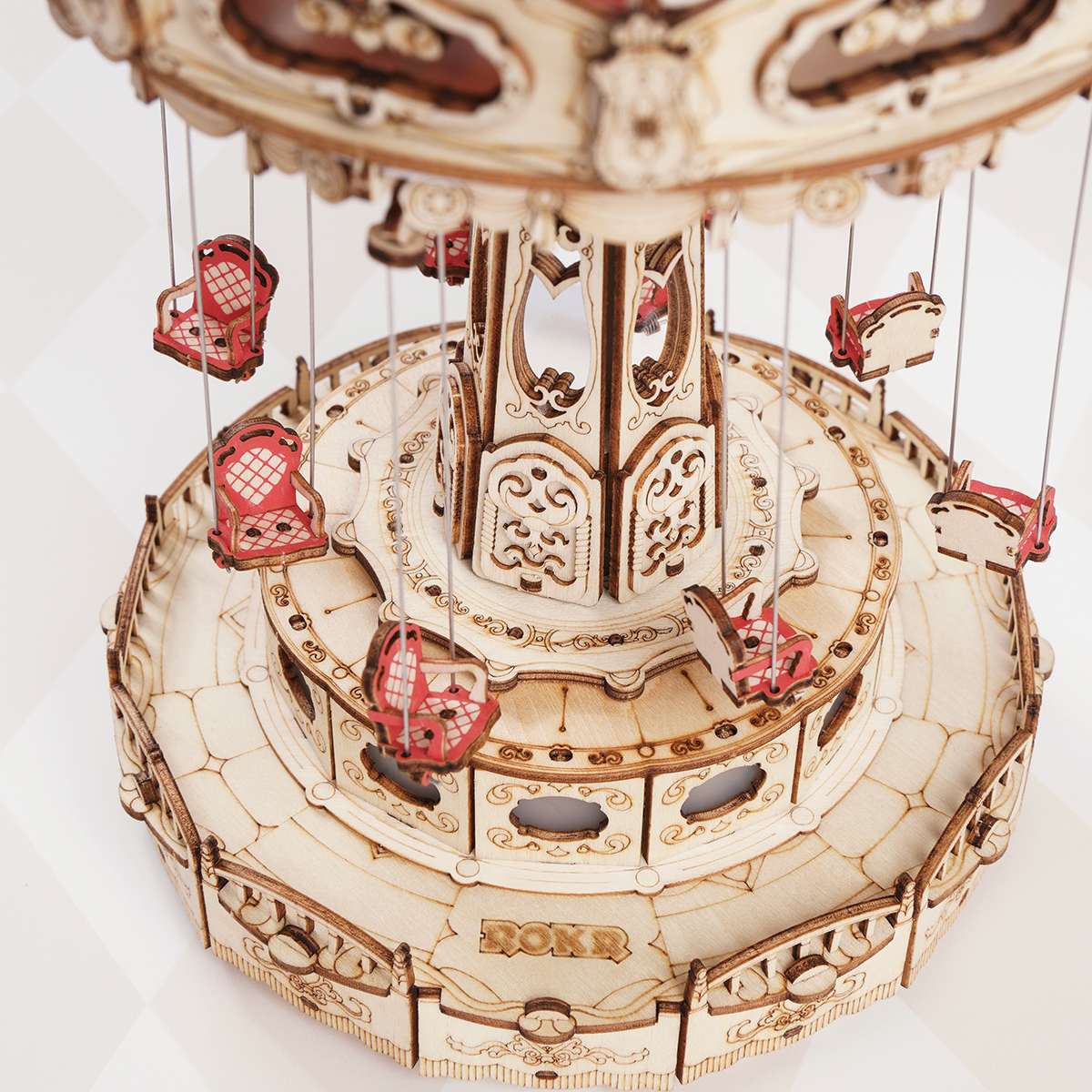 ROKR Swing Ride DIY Music Box 3D Wooden Puzzle EA02 - Image 4