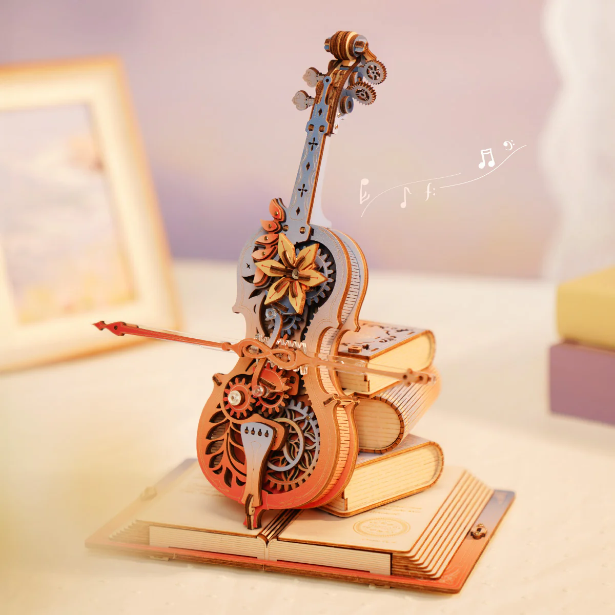 ROKR Symphony of Gorgeous Dreams Mechanical Music Box 3D Wooden Puzzle AMK63M - Image 5