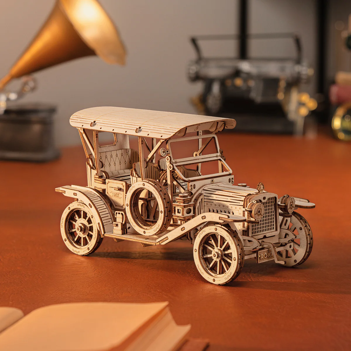 ROKR Vintage Car 3D Wooden Puzzle MC801 - Image 5