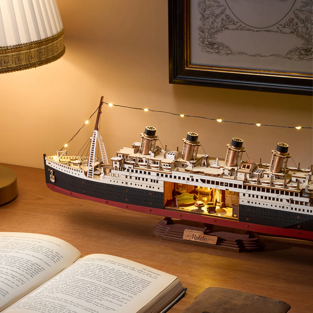 Rolife 1912·Eternal Atlantic Voyager 3D Wooden Puzzle TGL02 - Image 3