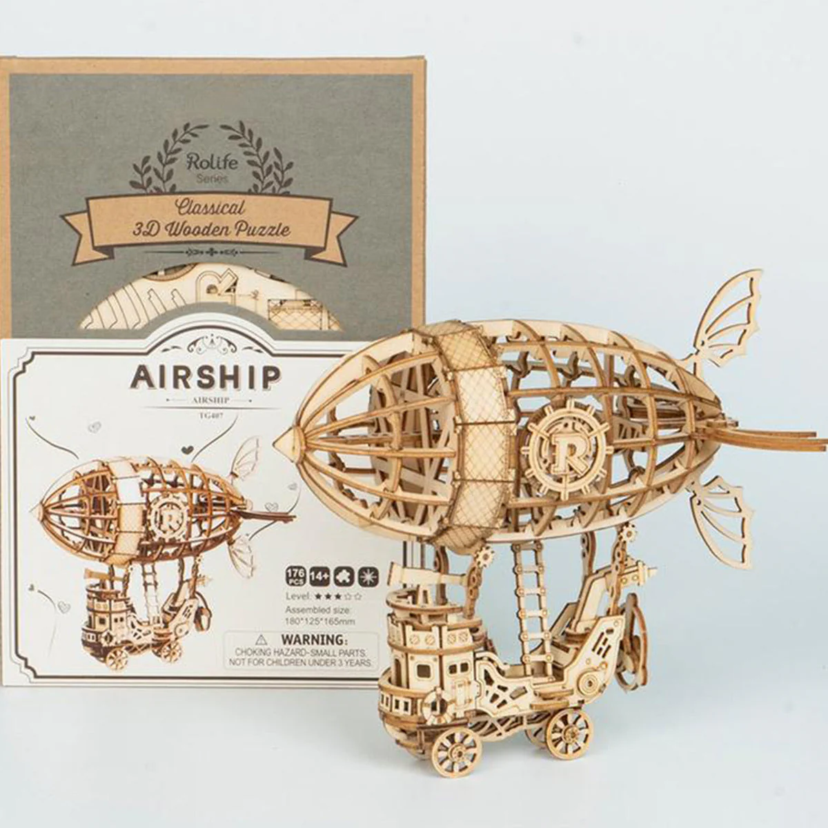 Rolife Airship Model 3D Wooden Puzzle TG407 - Image 5