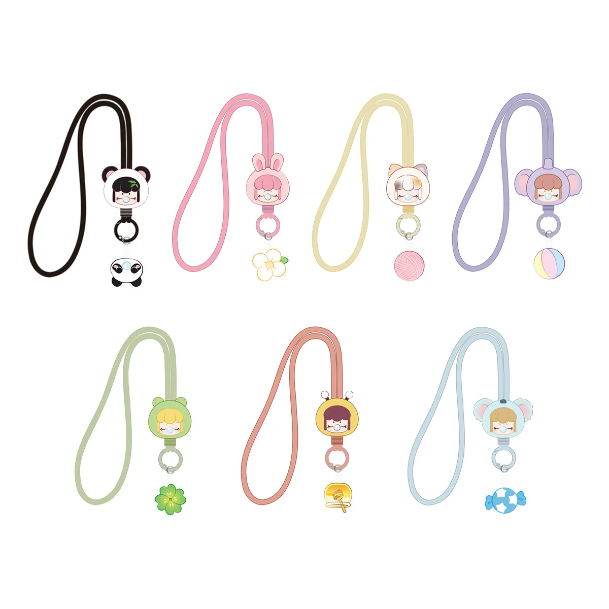 Rolife Baby Nanci Fluffy Party Phone Chain Blind Box PZC05 - Image 3