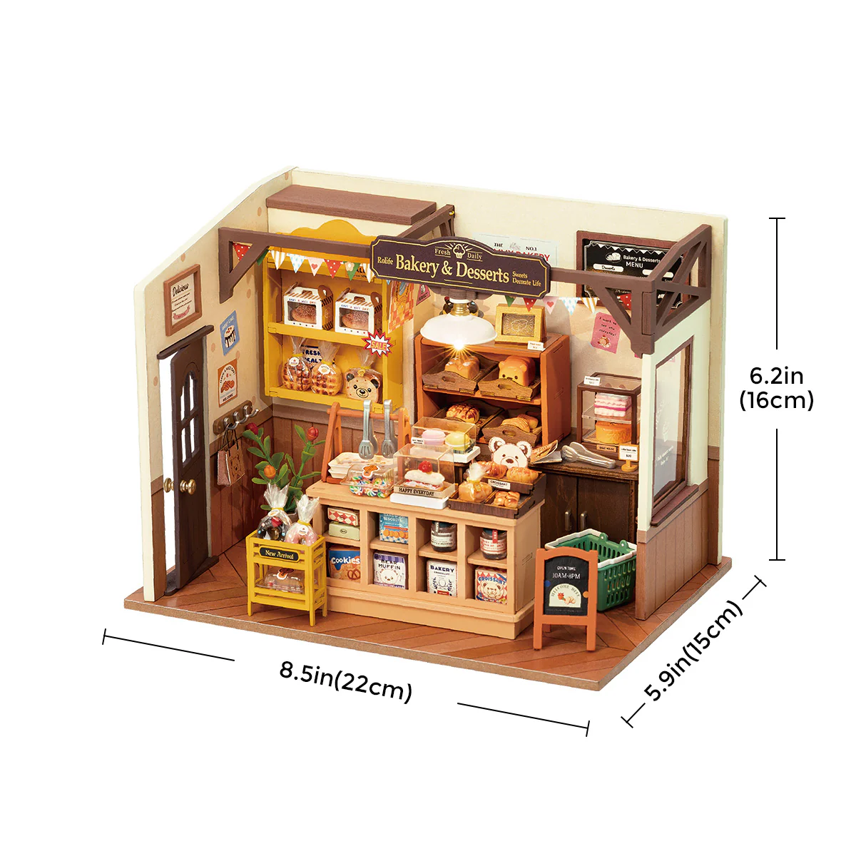 Rolife Becka's Baking House DIY Miniature House Kit DG161 - Image 8