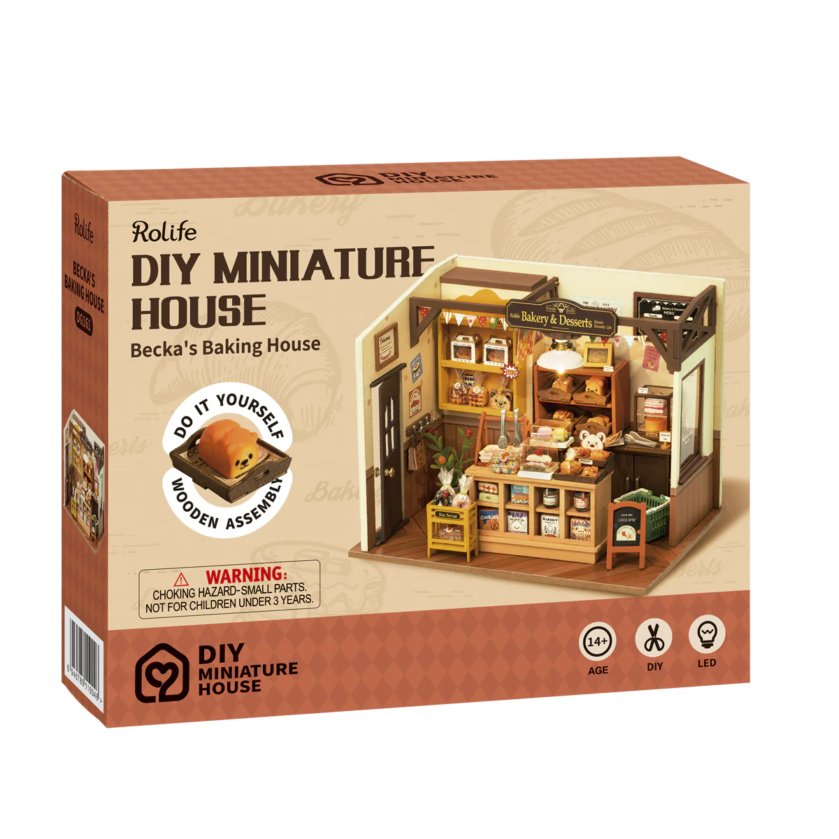 Rolife Becka's Baking House DIY Miniature House Kit DG161 - Image 9