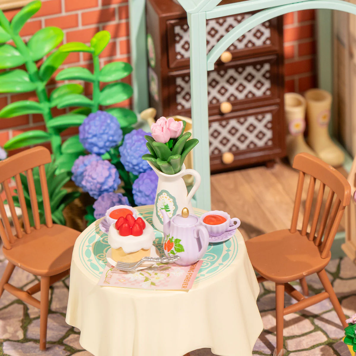 Rolife Blooming Tea Garden DIY Miniature House DW013B - Image 4