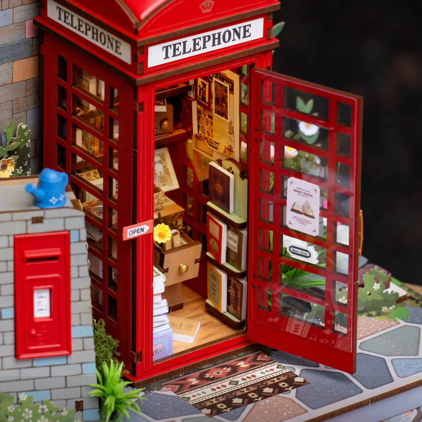 Rolife Blossom Book Booth 3D Wooden Puzzle TGS05 - Image 5