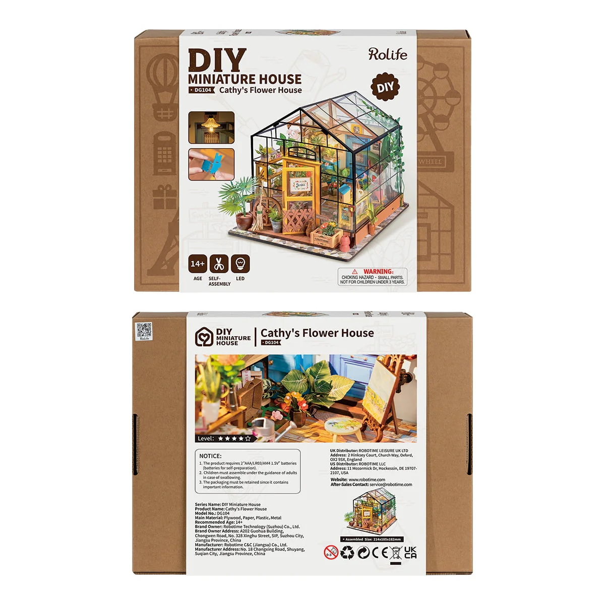 Rolife Cathy's Flower House DIY Miniature House DG104 - Image 7