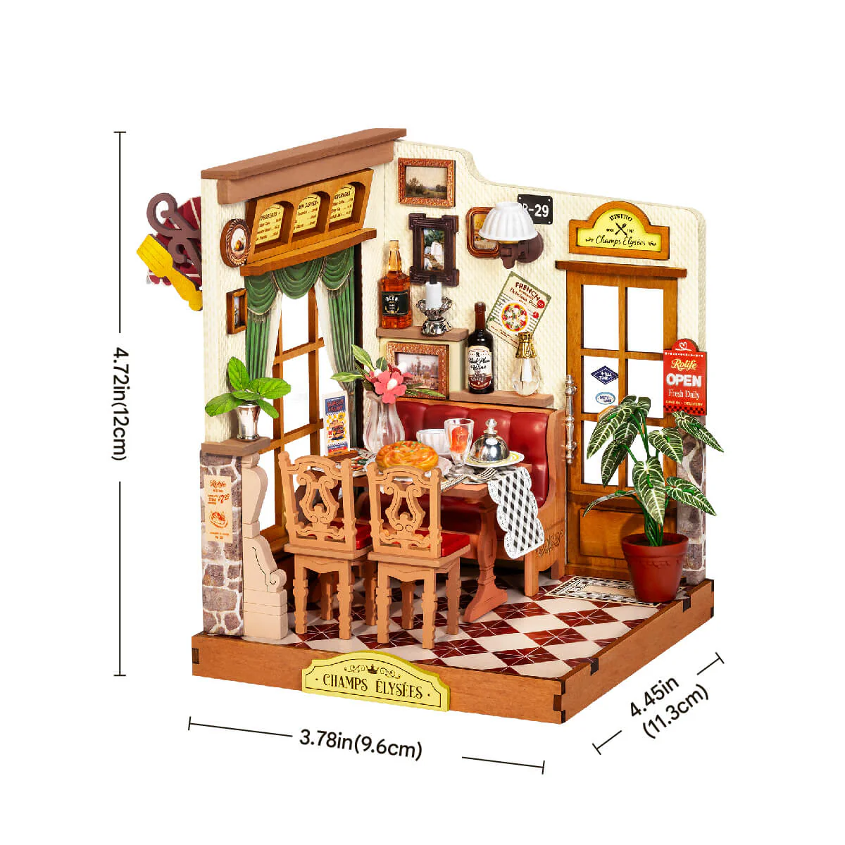 Rolife Champs-Élysées Bistro DIY Miniature House DS053 - Image 6