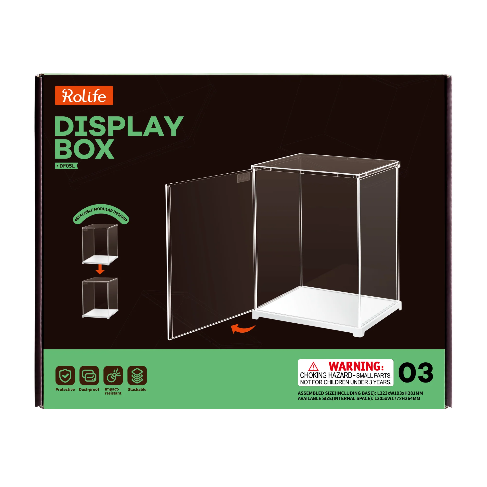 Rolife Clear Display Case Portrait Size M DF05L - Image 10