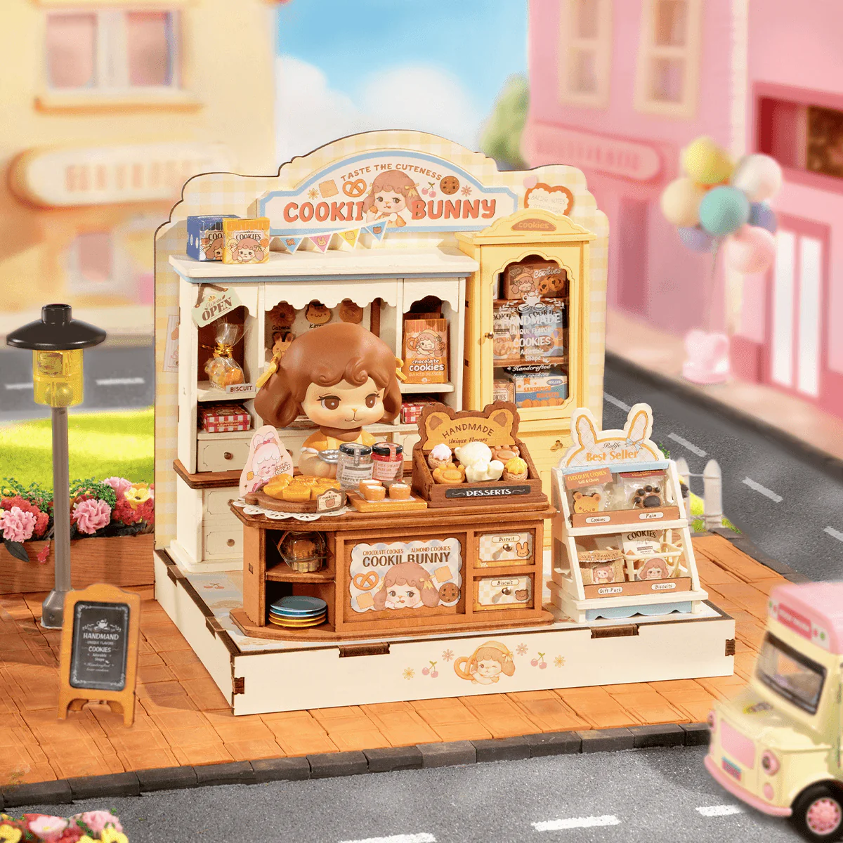 Rolife Cookii Bunny's Cookie Shop DIY Miniature House DG177 - Image 2