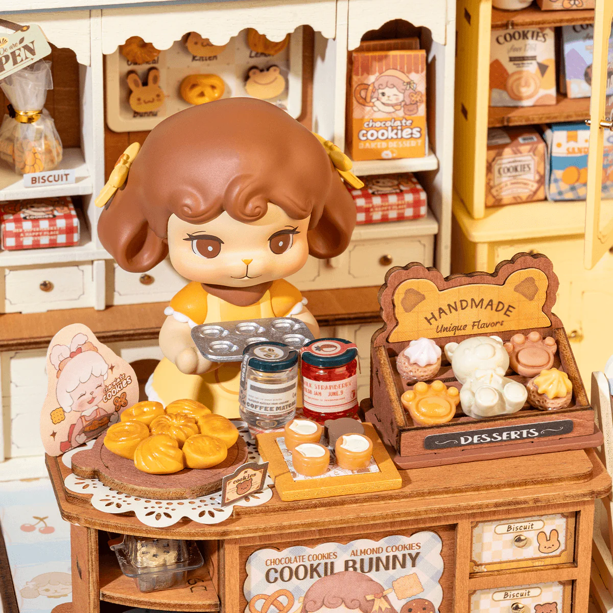 Rolife Cookii Bunny's Cookie Shop DIY Miniature House DG177 - Image 5