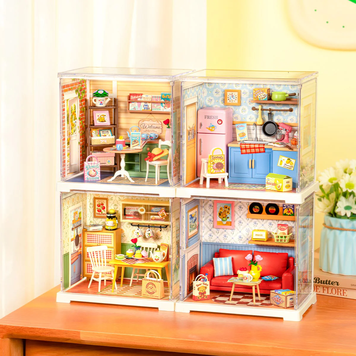 Rolife Country Blue Lounge DIY Miniature House DWS05B - Image 3