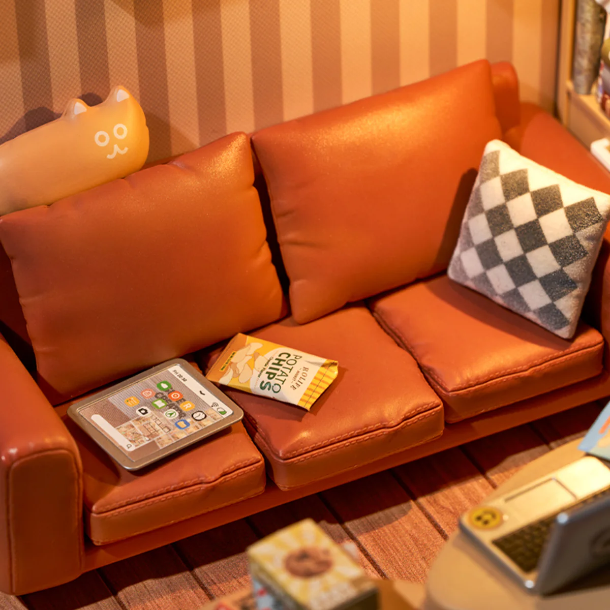 Rolife Cozy Living Lounge Super Creator Miniature House DW007 - Image 6