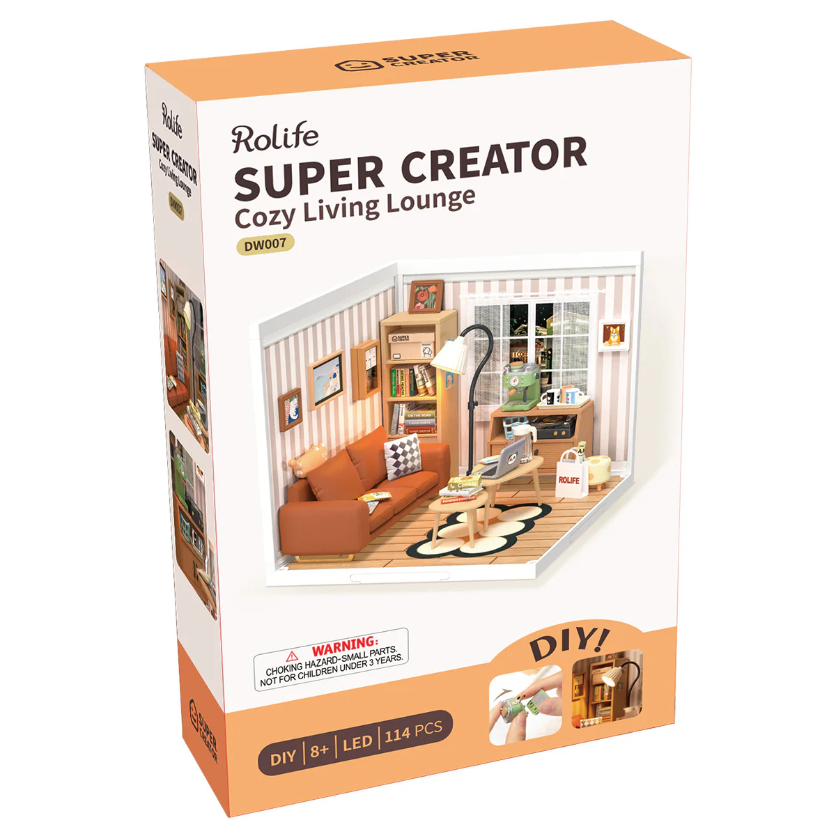 Rolife Cozy Living Lounge Super Creator Miniature House DW007 - Image 8