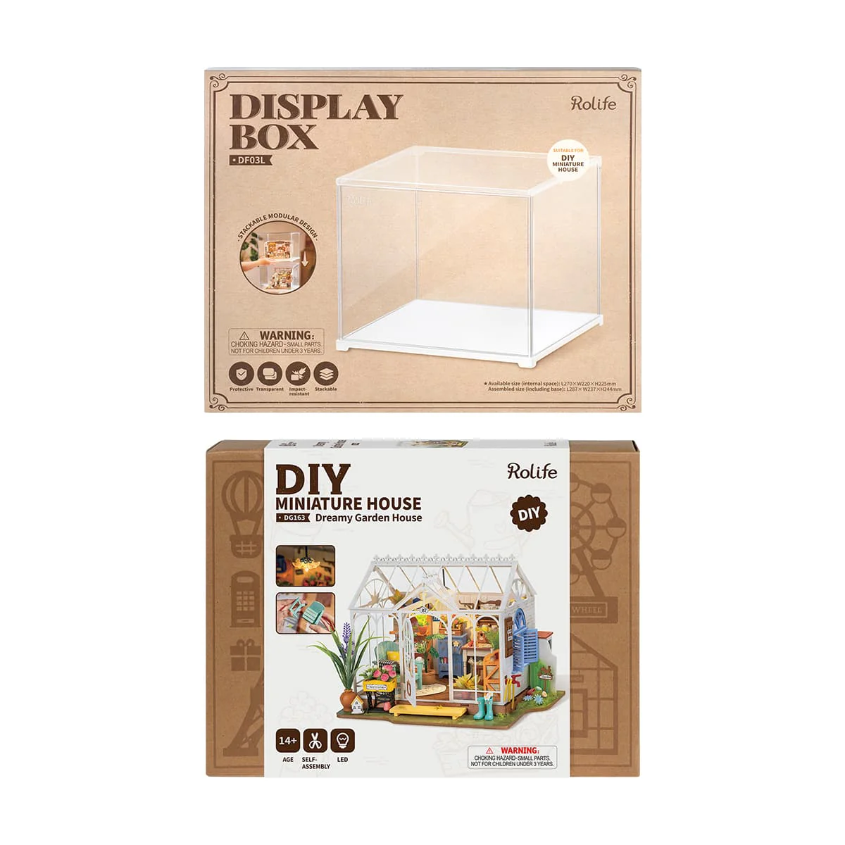 Rolife Dreamy Garden House DG163 with Display Box DF03L - Image 5