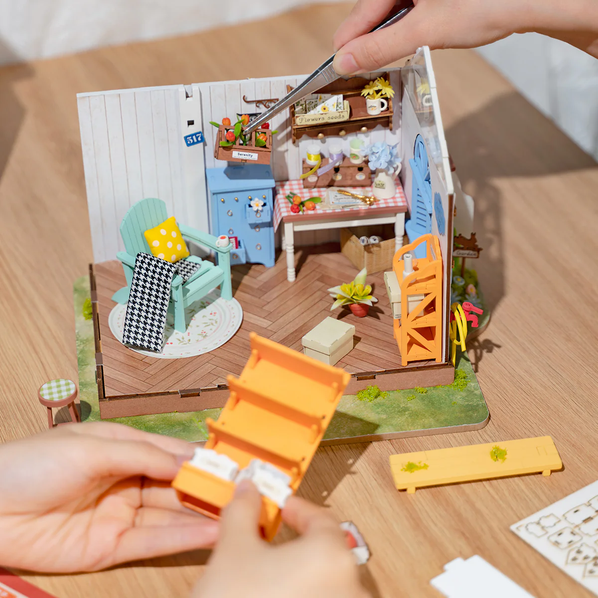Rolife Dreamy Garden House DIY Miniature House Kit DG163 - Image 4