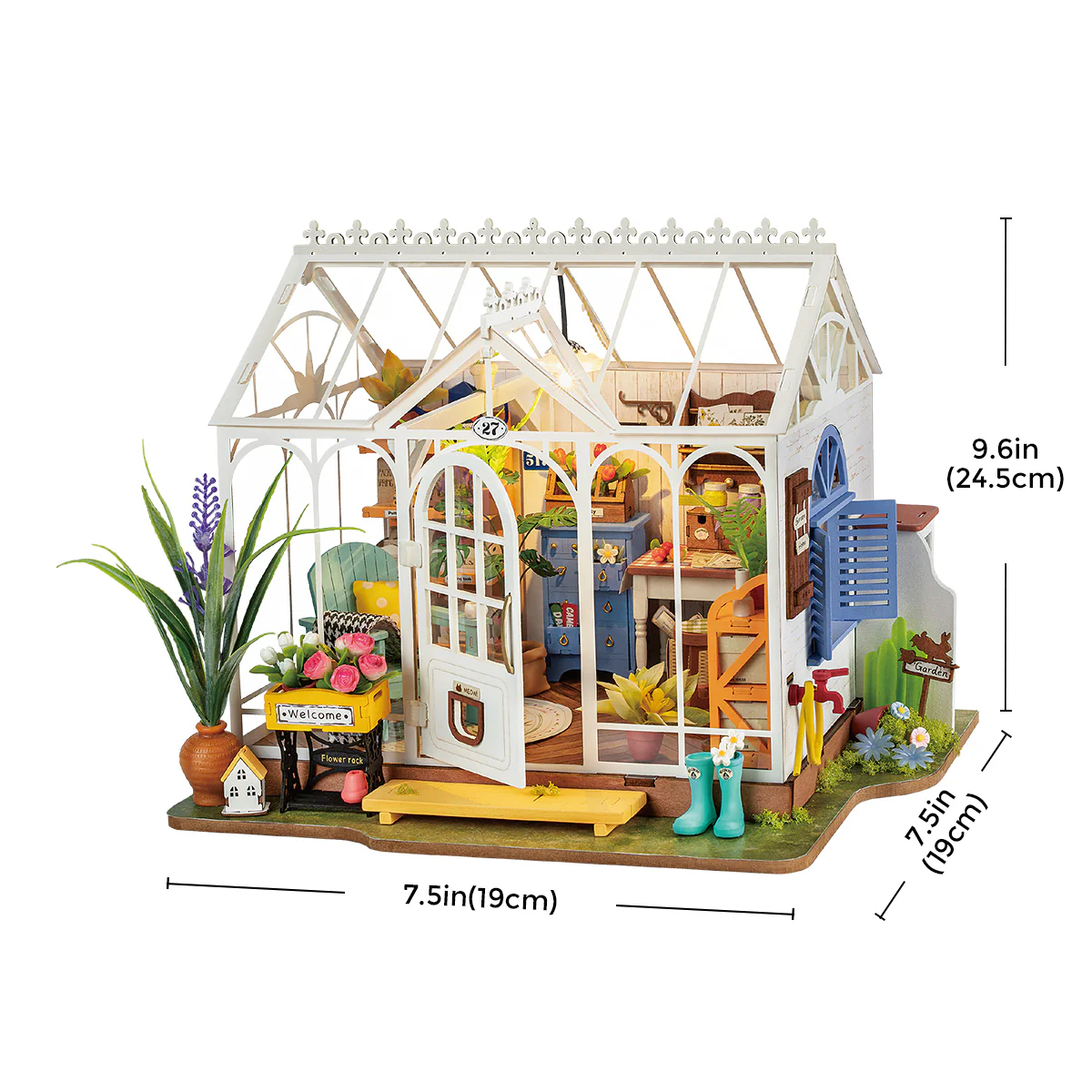 Rolife Dreamy Garden House DIY Miniature House Kit DG163 - Image 6