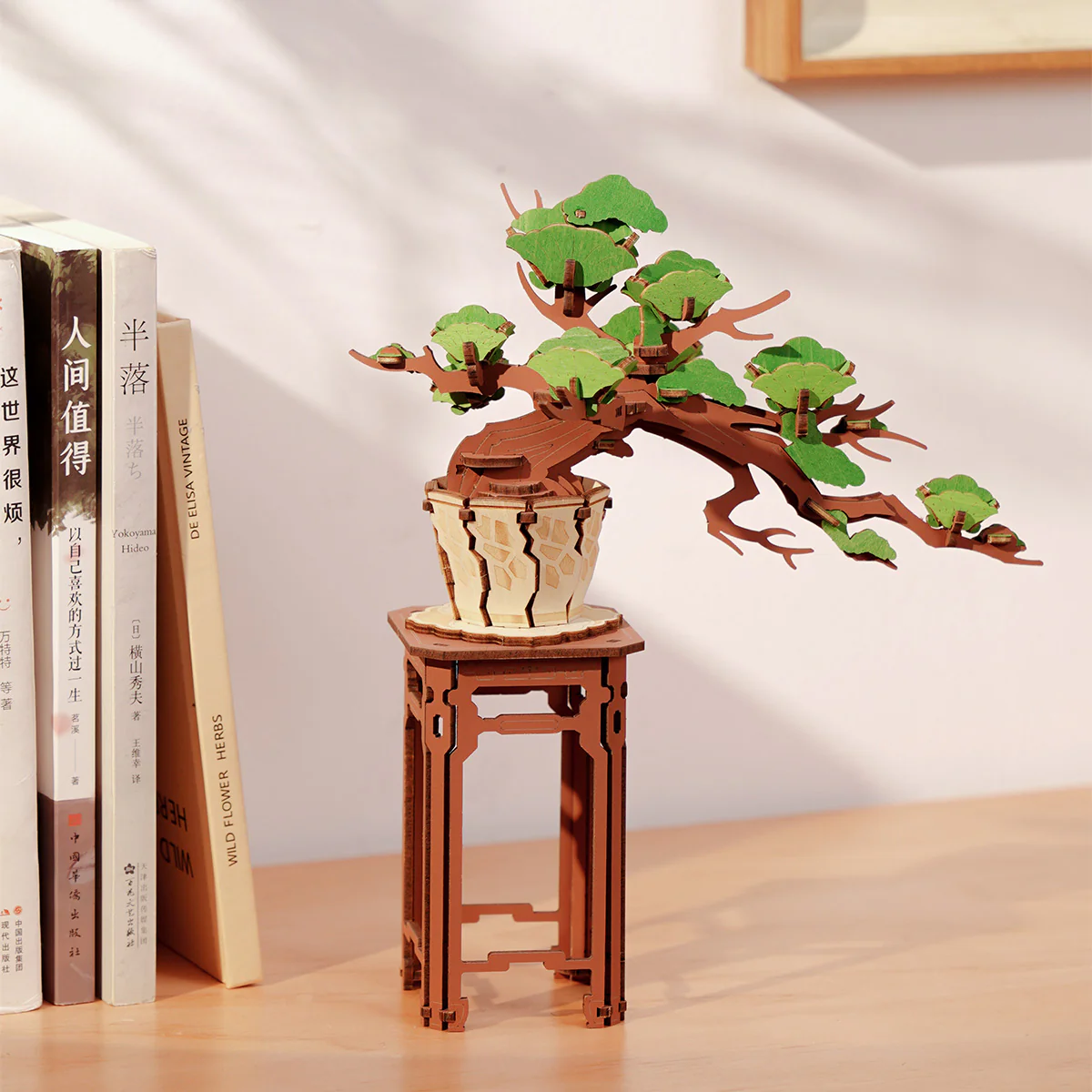Rolife Evergreen Pine Bonsai DIY Wooden 3D Puzzle TG510 - Image 4
