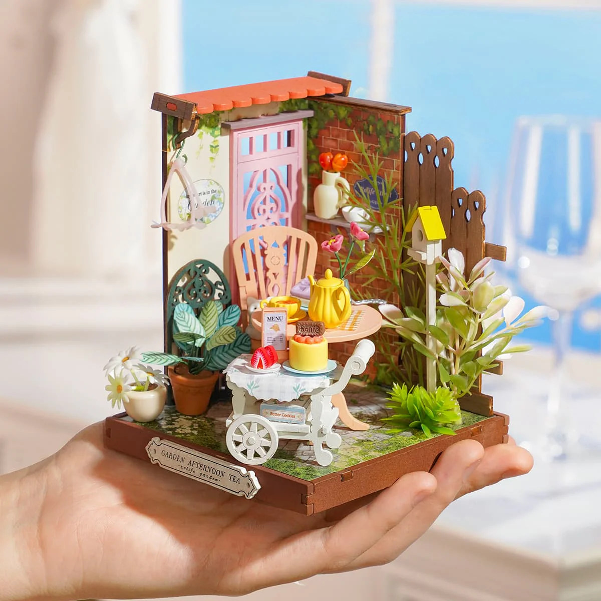 Rolife Fancy Tea Yard DIY Miniature House DS038 - Image 3