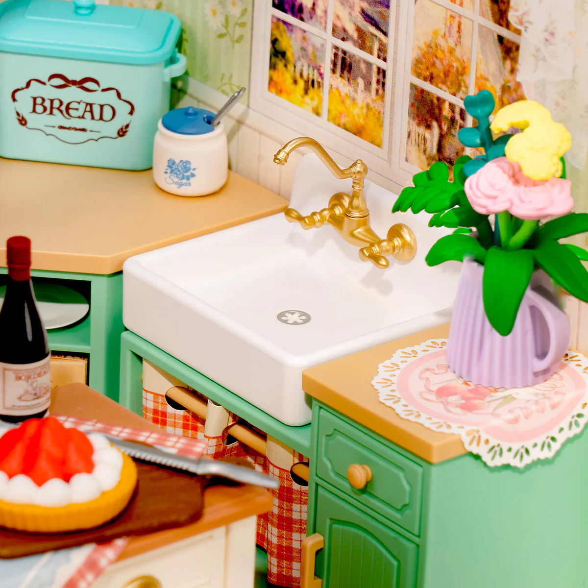 Rolife Farmhouse Kitchen DIY Miniature House DW024 - Image 3