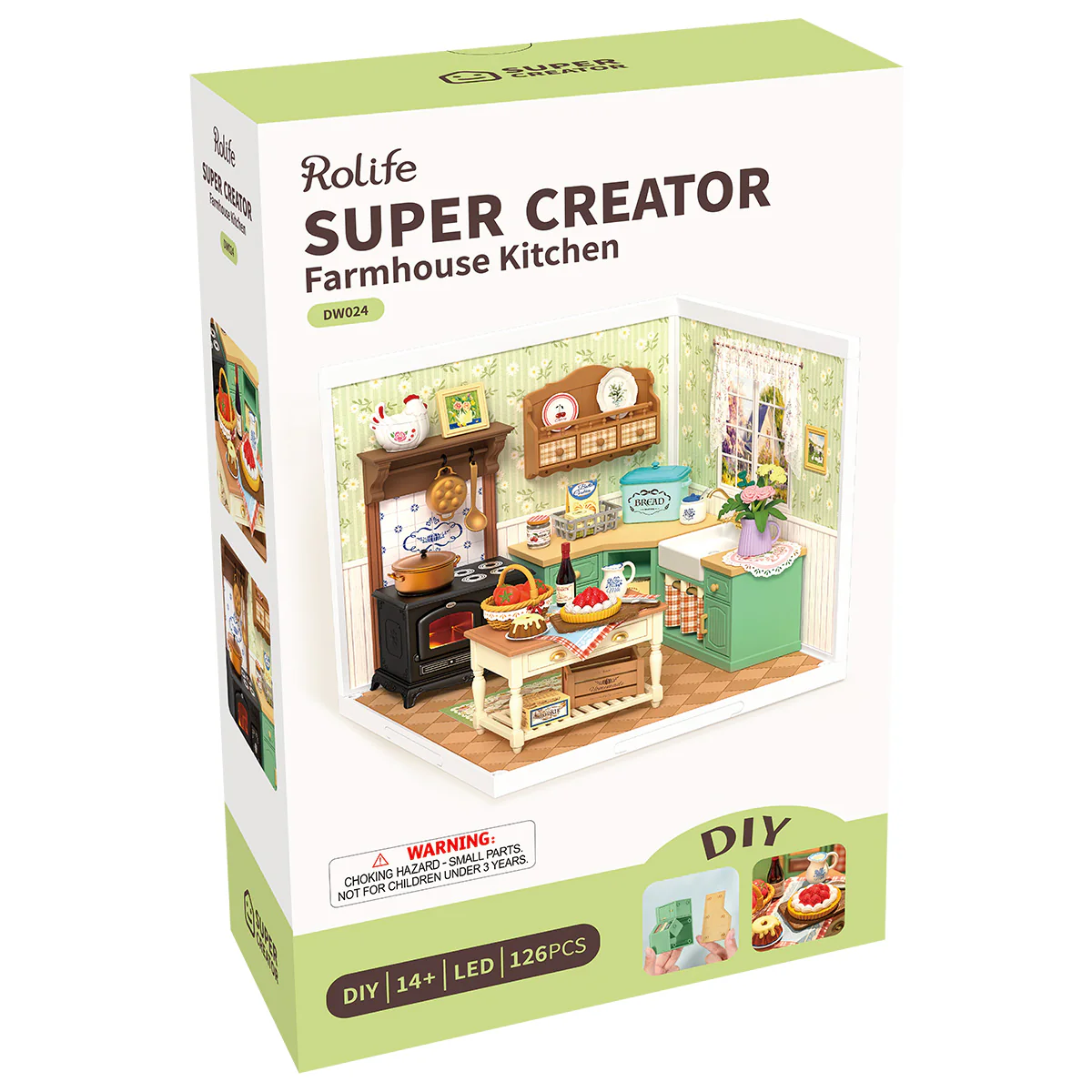 Rolife Farmhouse Kitchen DIY Miniature House DW024 - Image 8