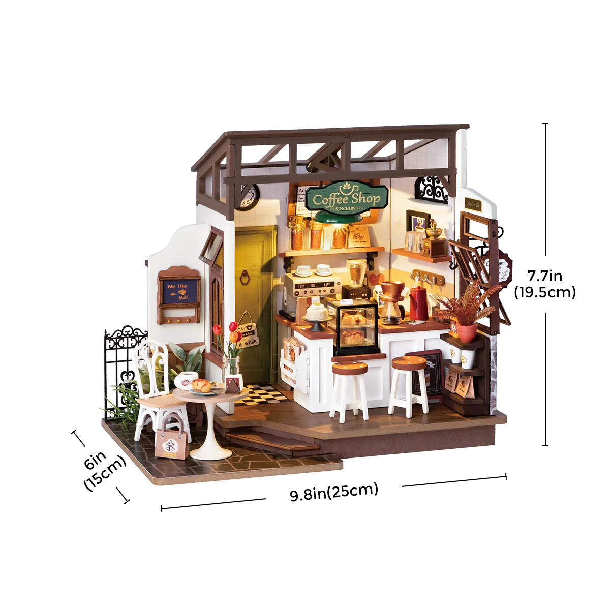 Rolife Flavory Café Miniature House kit DG162 - Image 6