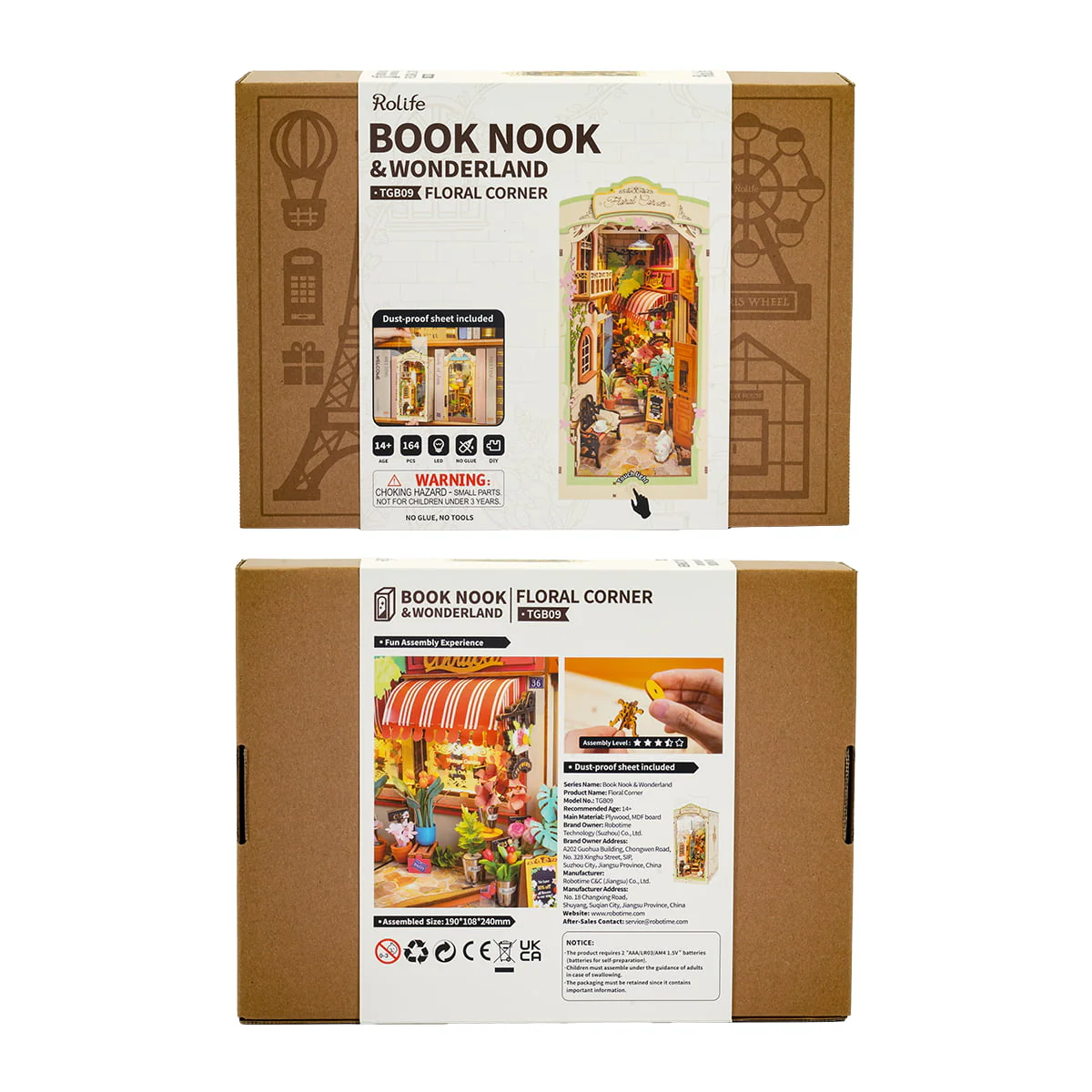 Rolife Floral Corner DIY Book Nook Kit TGB09 - Image 7