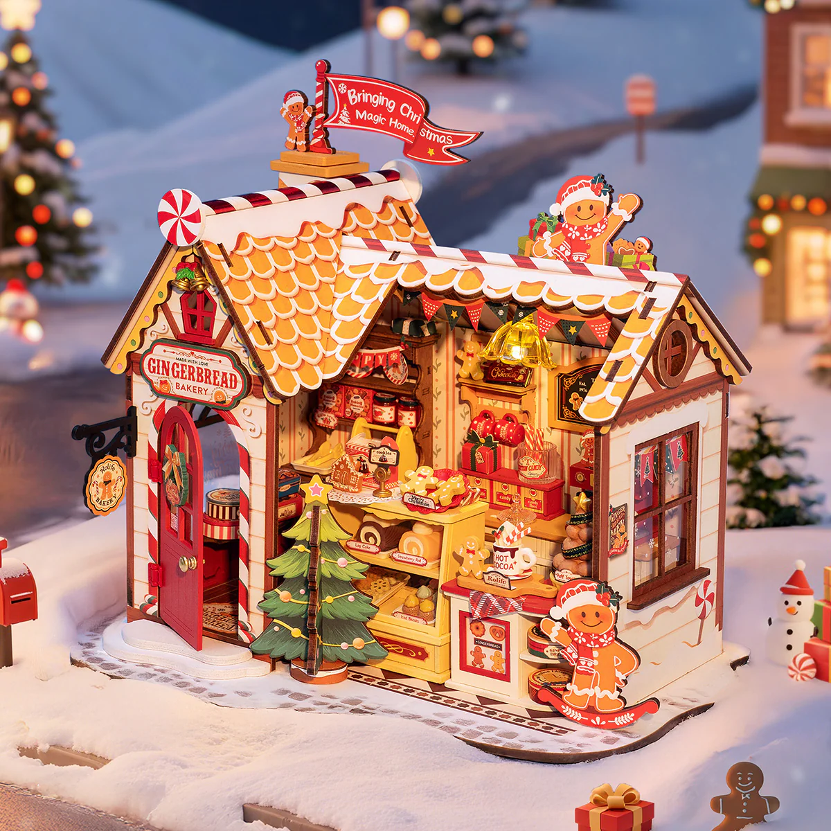 Rolife Gingerbread House DIY Miniature House DG176 - Image 2