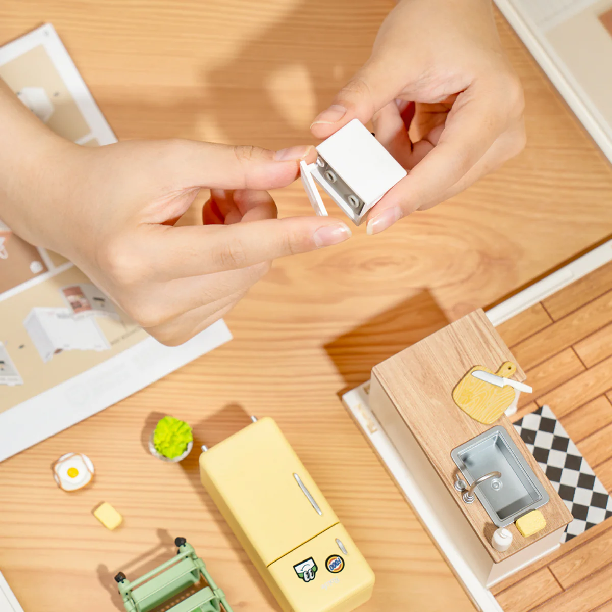 Rolife Happy Meals Kitchen DIY Miniature House DW008 - Image 3