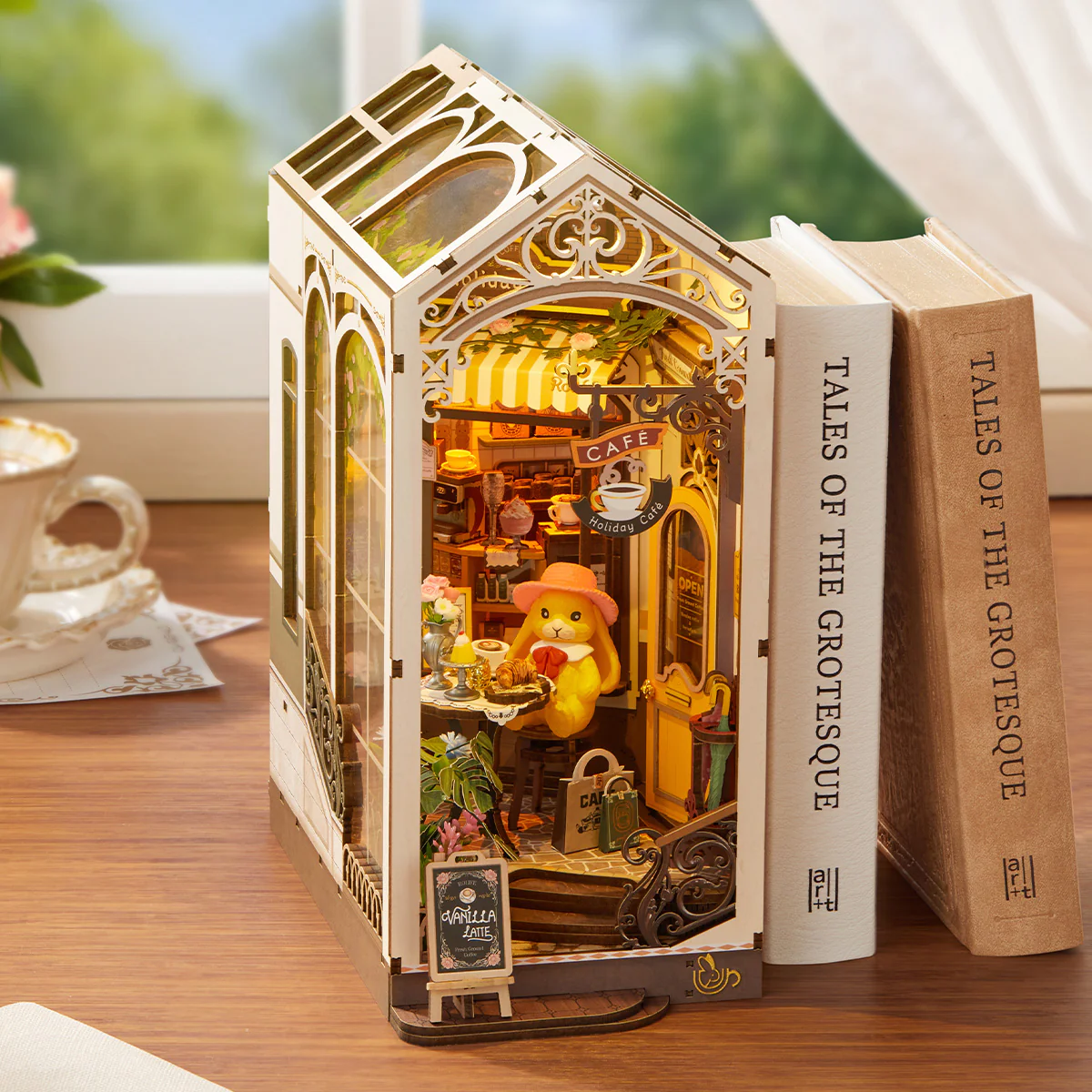 Rolife Holiday Cafe DIY Book Nook Kit TGB15 - Image 5