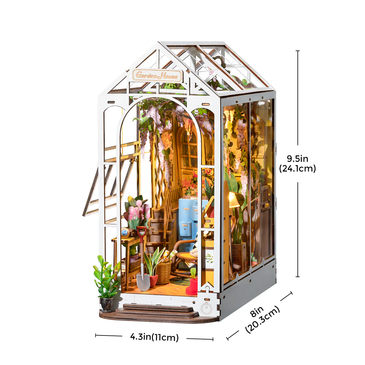 Rolife Holiday Garden House DIY Book Nook Kit TGB06 - Image 10