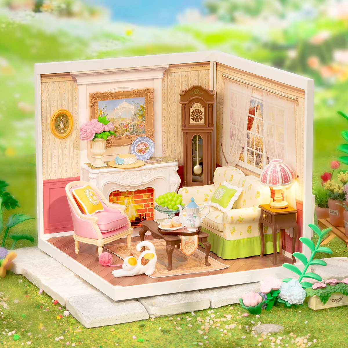 Rolife Holiday Tea Time DIY Miniature House DW023 - Image 3