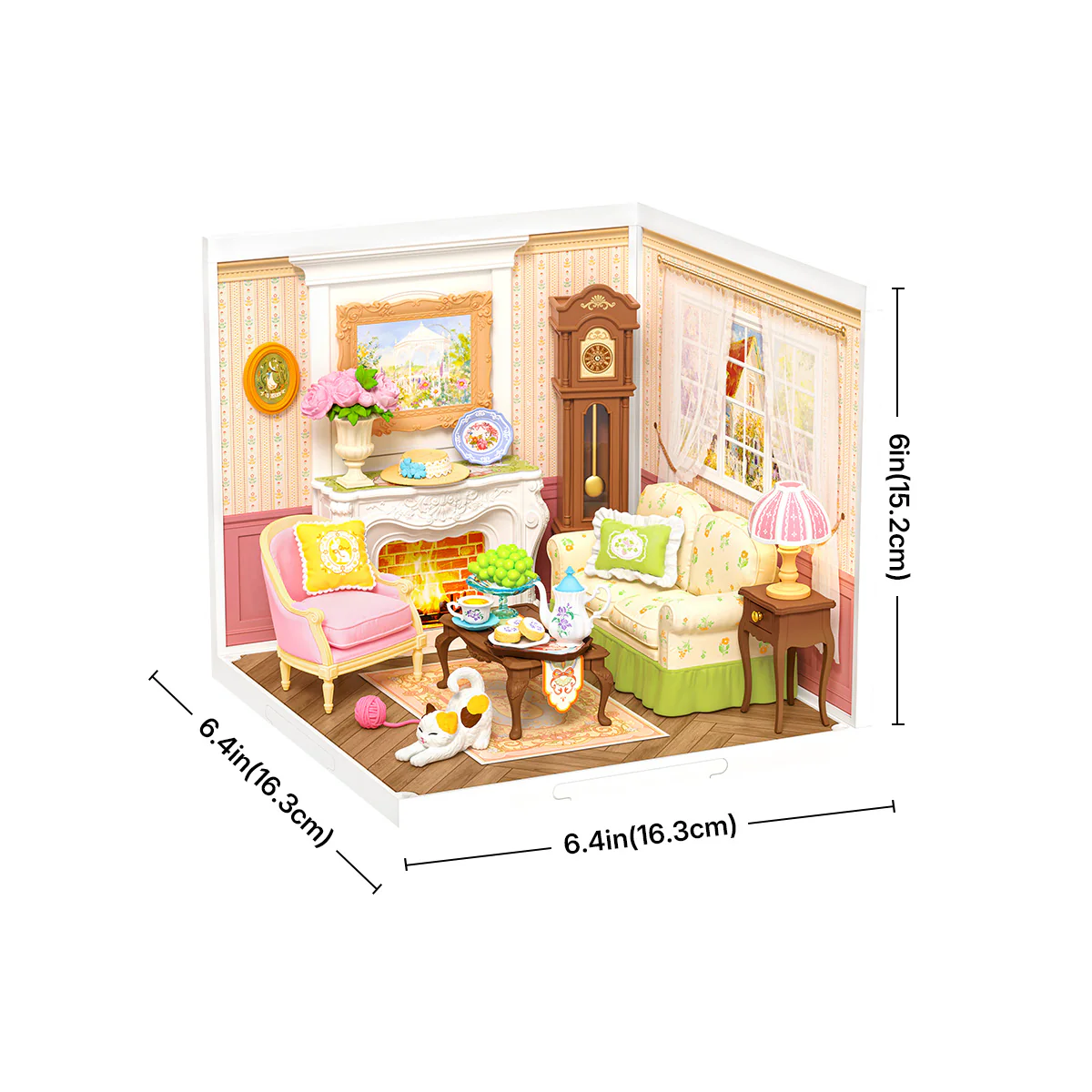Rolife Holiday Tea Time DIY Miniature House DW023 - Image 7
