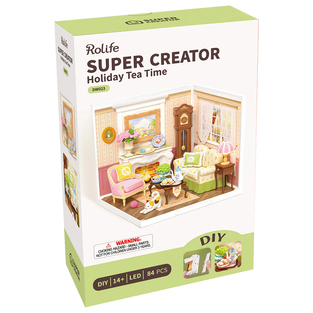 Rolife Holiday Tea Time DIY Miniature House DW023 - Image 8