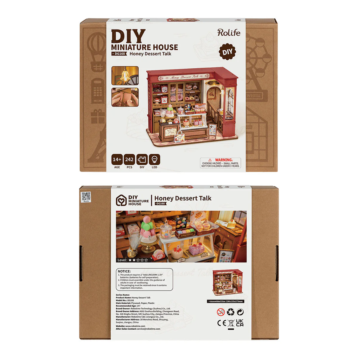 Rolife Honey Dessert Talk DIY Miniature House DG168 - Image 7