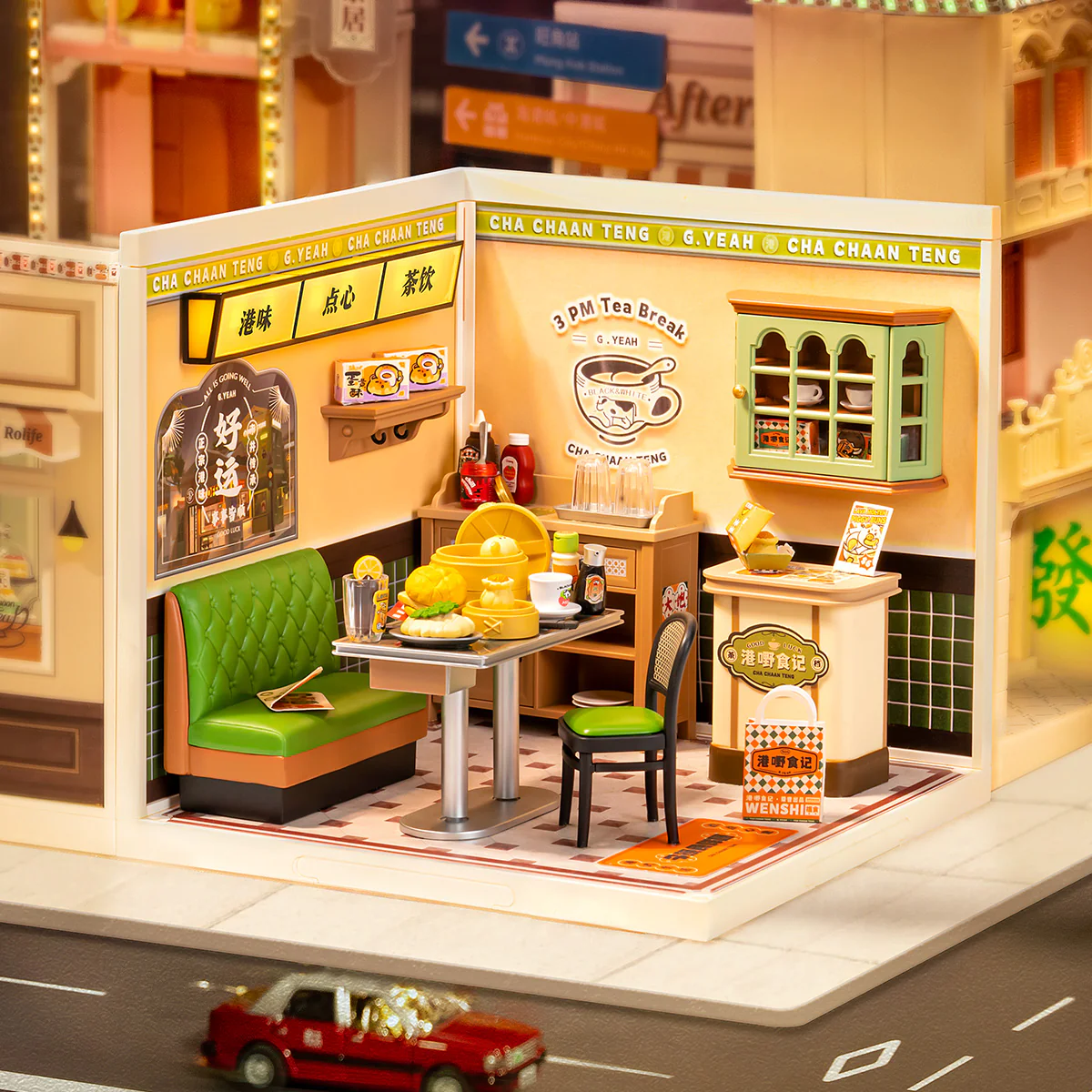 Rolife Hong Kong Bites Cafe DIY Miniature House DW021 - Image 3