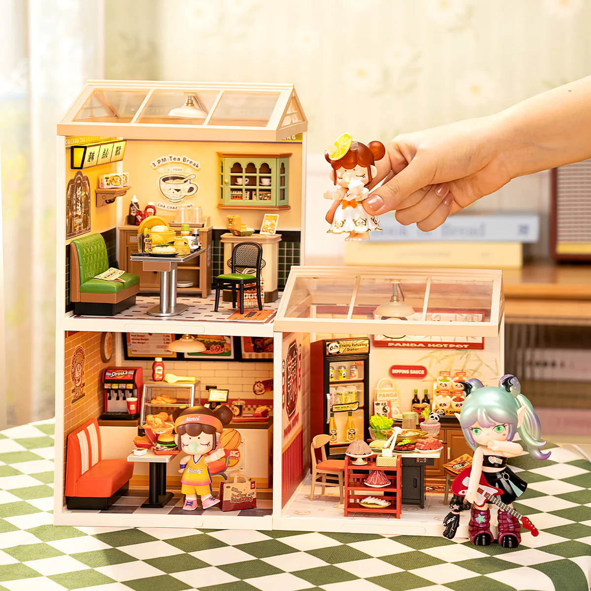 Rolife Hong Kong Bites Cafe DIY Miniature House DW021 - Image 5