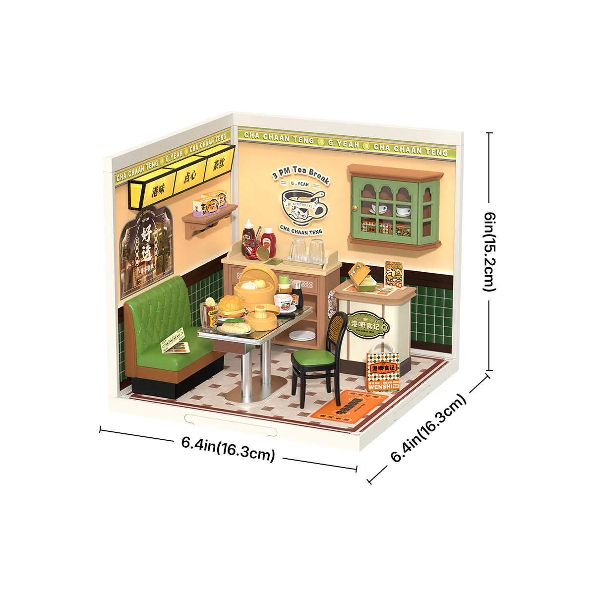 Rolife Hong Kong Bites Cafe DIY Miniature House DW021 - Image 7