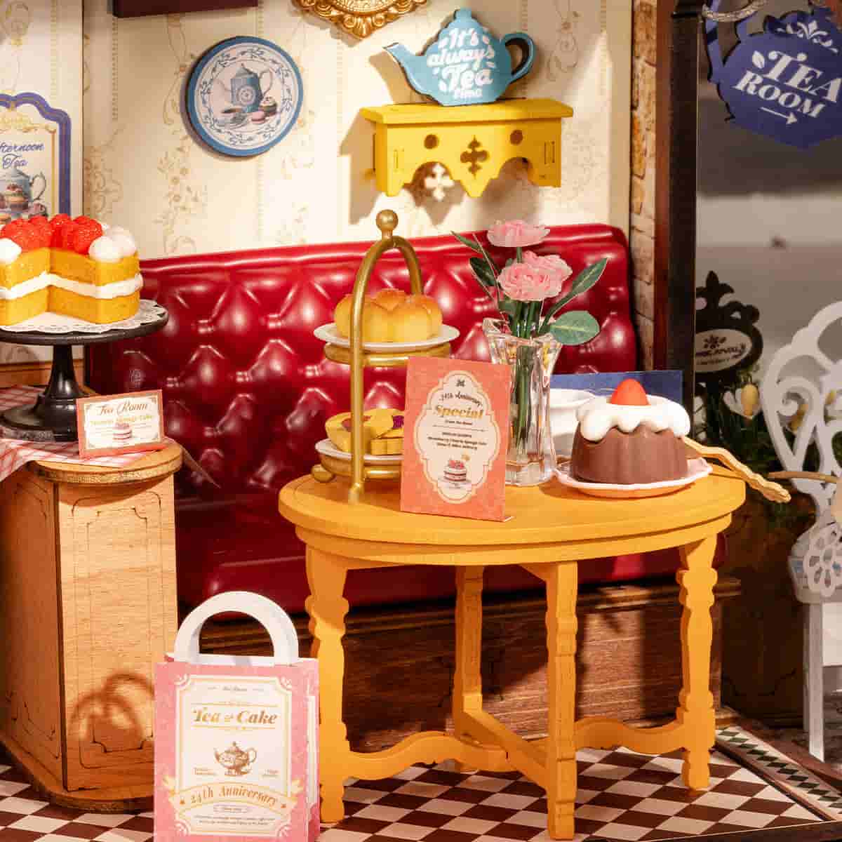 Rolife Leisure Time Tea Room DIY Miniature House DG171 - Image 6