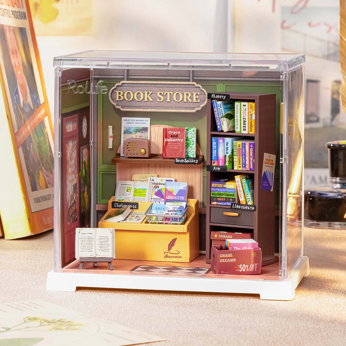 Rolife Memory Book Store DIY Miniature House DWS04B - Image 2