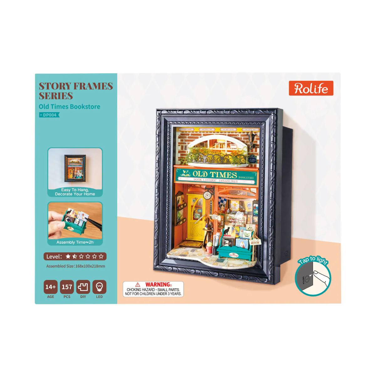 Rolife Old Times Bookstore 3D Wooden Puzzle DP004 - Image 6