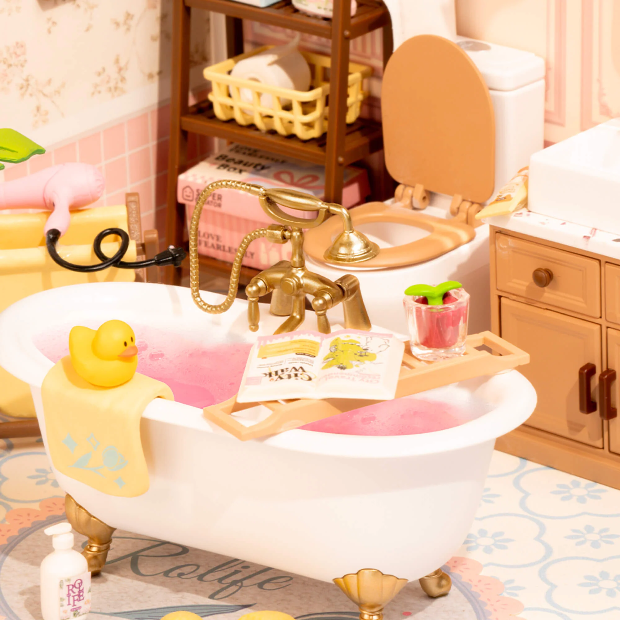 Rolife Pop Bubble Bathroom DIY Miniature House DW014B - Image 4