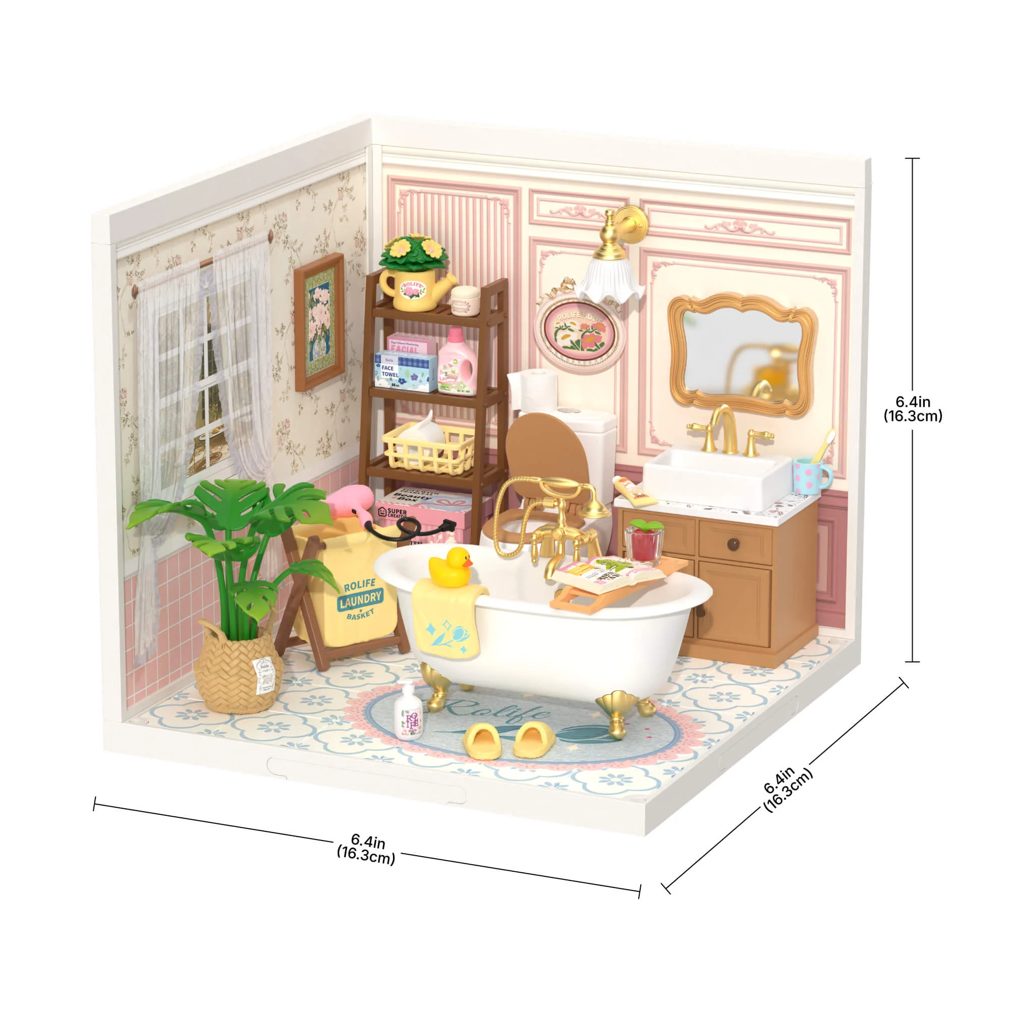 Rolife Pop Bubble Bathroom DIY Miniature House DW014B - Image 5