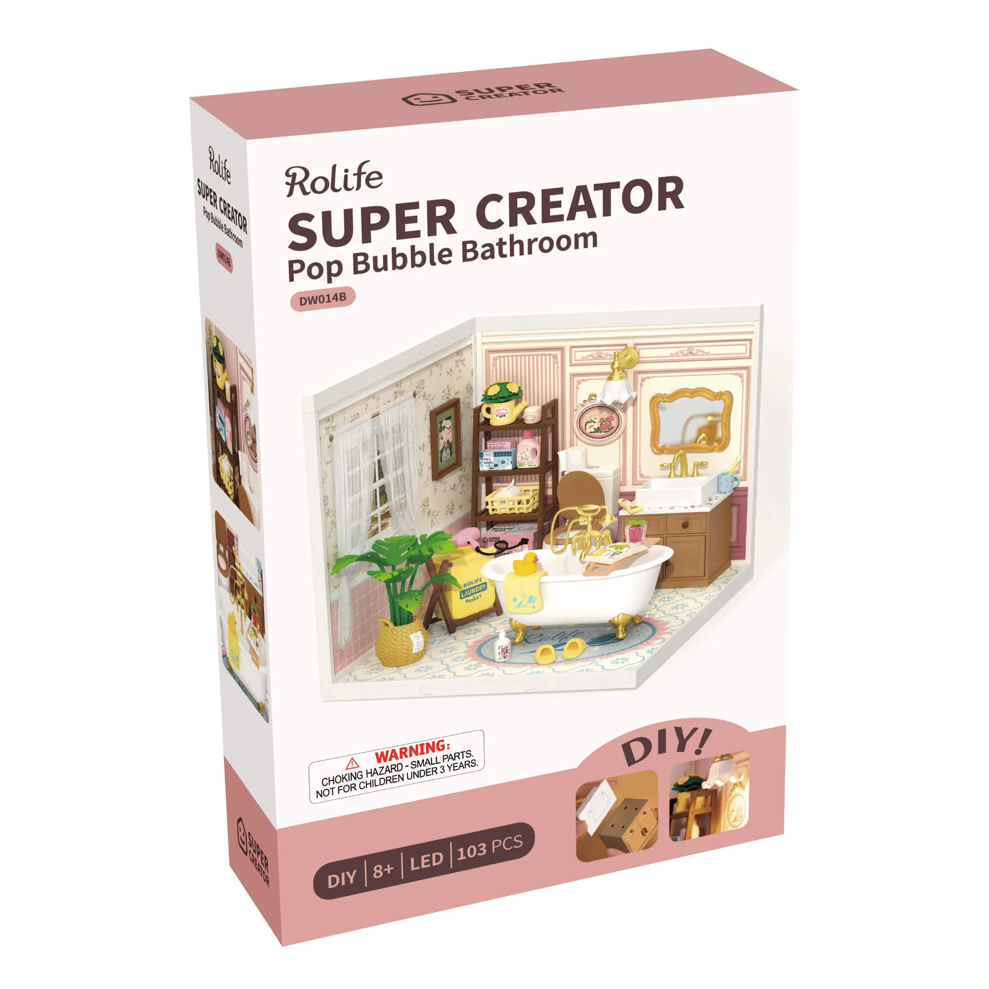 Rolife Pop Bubble Bathroom DIY Miniature House DW014B - Image 6